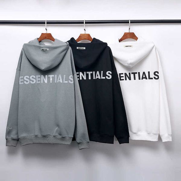 hoodie sweatshirt high street double thread essentials reflective letter embroidered hooded sweater men's and women's loose jacket, Black
hoodie sweatshirt high street double thread essentials reflective letter embroidered hooded sweater men's and women's loose jacket, Black