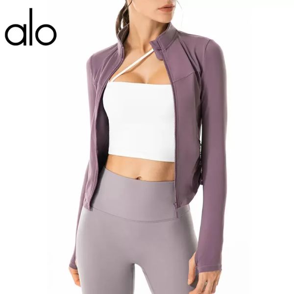 alo yoga jacket active pants women's stand collar zipper running sports jacket workout clothes slim finger cots long sleeve cardigan co, Black;brown
alo yoga jacket active pants women's stand collar zipper running sports jacket workout clothes slim finger cots long sleeve cardigan co, Black;brown