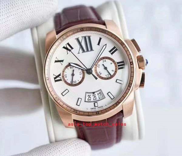 classic multi style super quality watches for men 42mm sapphire luminous auto date multi-function vk quartz chronograph leather strap w71000, Slivery;brown
classic multi style super quality watches for men 42mm sapphire luminous auto date multi-function vk quartz chronograph leather strap w71000, Slivery;brown