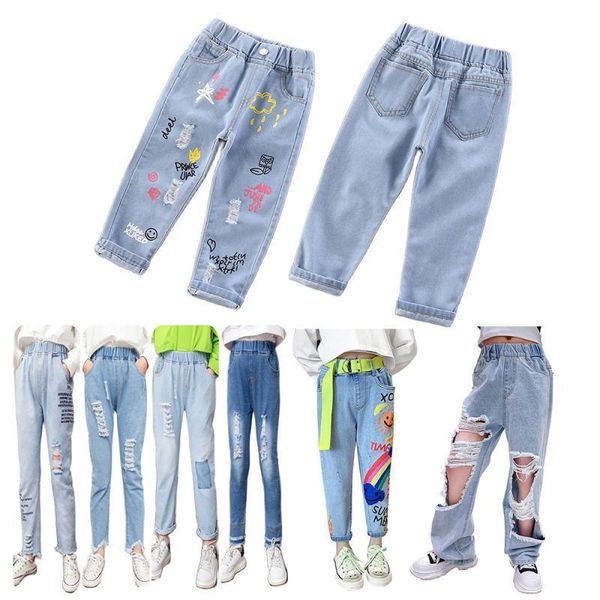 jeans kids girls floral cartoon long pants spring autumn graffiti painting print casual denims short trousers with hole 221203, Blue
jeans kids girls floral cartoon long pants spring autumn graffiti painting print casual denims short trousers with hole 221203, Blue