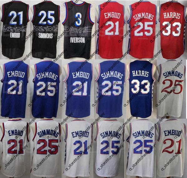 basketball jerseys men basketball ben simmons jersey 25 tobias harris 33 allen iverson 3 joel embiid 21 blue white red beige black, Black;red
basketball jerseys men basketball ben simmons jersey 25 tobias harris 33 allen iverson 3 joel embiid 21 blue white red beige black, Black;red