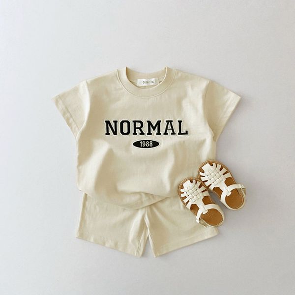 clothing sets toddler baby summer clothes boy girl korea embroidered letters cotton short sleeve t-shirtkid casual shorts khaki 221203, White
clothing sets toddler baby summer clothes boy girl korea embroidered letters cotton short sleeve t-shirtkid casual shorts khaki 221203, White