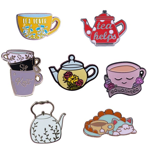 the lovely teapot enamel brooch pin lapel metal pins brooches denim jacket badges exquisite jewelry accessories, Blue
the lovely teapot enamel brooch pin lapel metal pins brooches denim jacket badges exquisite jewelry accessories, Blue