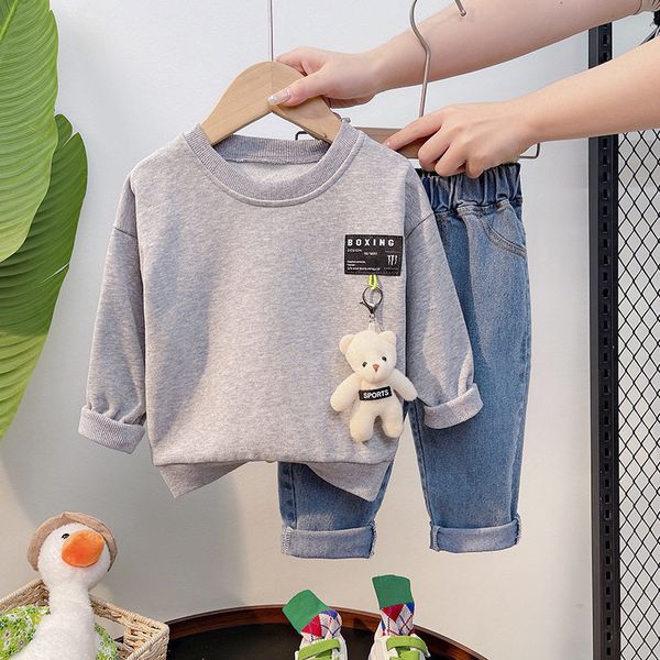 clothing sets spring baby boys children toddler tracksuits clothes long sleeve cartoon t-shirt jeans set cotton suits 0-5 years 221203, White
clothing sets spring baby boys children toddler tracksuits clothes long sleeve cartoon t-shirt jeans set cotton suits 0-5 years 221203, White