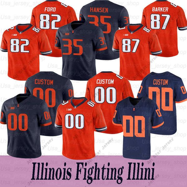 american college football wear custom illinois fighting illini football jersey #4 ricky smalling #86 donny navarro #35 jake hansen #47 oluwo, Black
american college football wear custom illinois fighting illini football jersey #4 ricky smalling #86 donny navarro #35 jake hansen #47 oluwo, Black