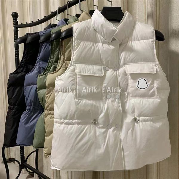 monclair designer vests down jacket fashion vest keep warm womens stylist winter jacket men and women thicken outdoor coat monclairs cold pr, Black;white
monclair designer vests down jacket fashion vest keep warm womens stylist winter jacket men and women thicken outdoor coat monclairs cold pr, Black;white