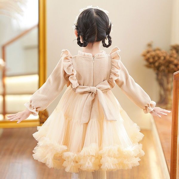 girls' autumn and winter velvet tulle fluffy princess dress pink champagne sweetcomfortable long sleeve bowknot children's, Red;yellow
girls' autumn and winter velvet tulle fluffy princess dress pink champagne sweetcomfortable long sleeve bowknot children's, Red;yellow
