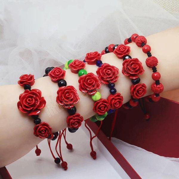 korean handmade wove rose flower bracelet for women girl fashion lacquer red rope beaded bracelet accessorie party jewelry gifts, Golden;silver
korean handmade wove rose flower bracelet for women girl fashion lacquer red rope beaded bracelet accessorie party jewelry gifts, Golden;silver