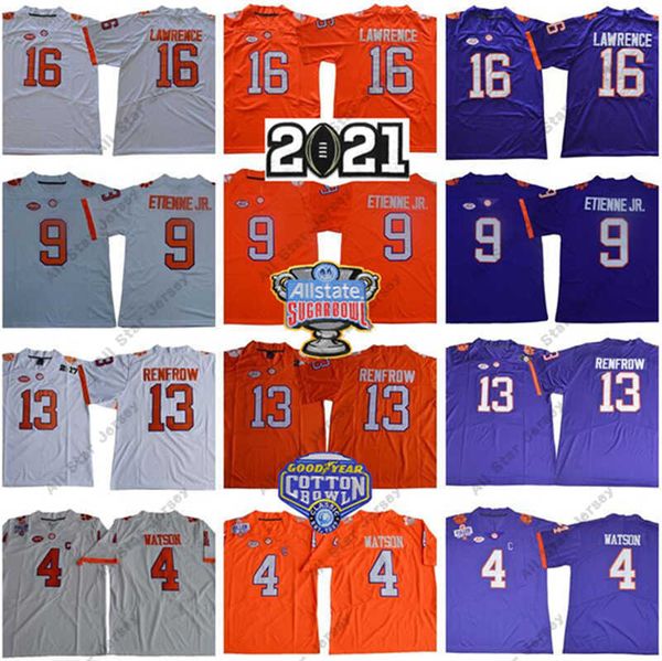 american college football wear 2021 sugar bowl clemson tigers trevor lawrence jersey 16 ncaa deshaun watson 9 travis etienne jr hunter renfr, Black
american college football wear 2021 sugar bowl clemson tigers trevor lawrence jersey 16 ncaa deshaun watson 9 travis etienne jr hunter renfr, Black