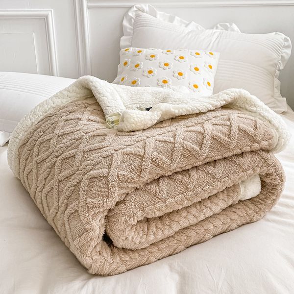 blankets swaddling fleece plaid blanket adults kids thick wool duvet cover double sided sofa bed soft warm winter throw bedspread 221203
blankets swaddling fleece plaid blanket adults kids thick wool duvet cover double sided sofa bed soft warm winter throw bedspread 221203