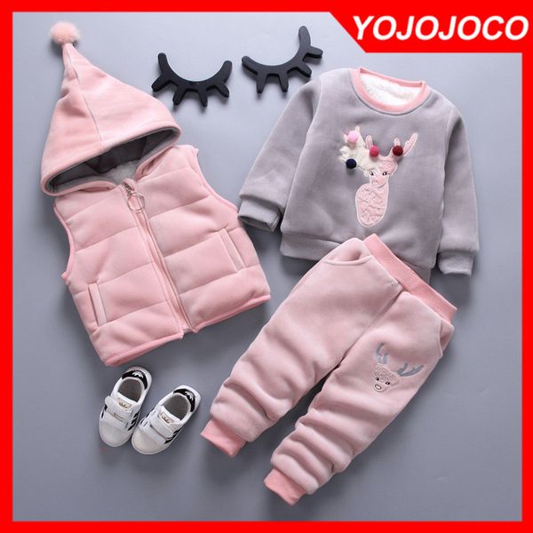 clothing sets baby clothes 0-4 years old winter plus velvet thick warm suit boy and girl cartoon cute clothing hooded sweater 3-piece set 22, White
clothing sets baby clothes 0-4 years old winter plus velvet thick warm suit boy and girl cartoon cute clothing hooded sweater 3-piece set 22, White