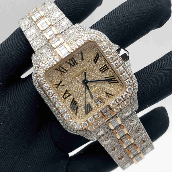2023wristwatches custom men and women watch diamond iced out luxury automatic movement fashion bling dial bezel band vvs vvs1 watchntbl, Silver
2023wristwatches custom men and women watch diamond iced out luxury automatic movement fashion bling dial bezel band vvs vvs1 watchntbl, Silver