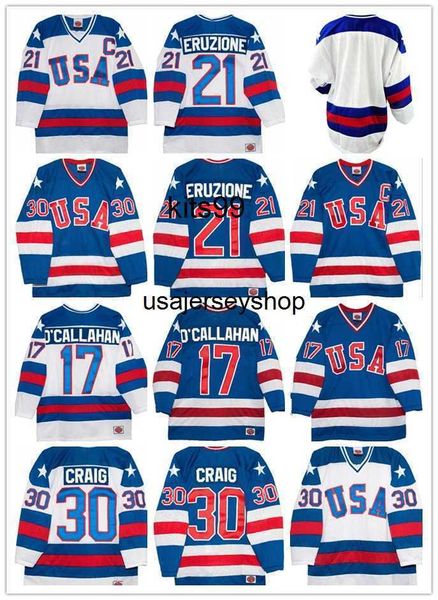 1980 team usa hockey jerseys 30 jim craig 21 mike eruzione 17 jack o'callahan 1980 year miracle usa vintage hockey jersey white blue s-, Black
1980 team usa hockey jerseys 30 jim craig 21 mike eruzione 17 jack o'callahan 1980 year miracle usa vintage hockey jersey white blue s-, Black