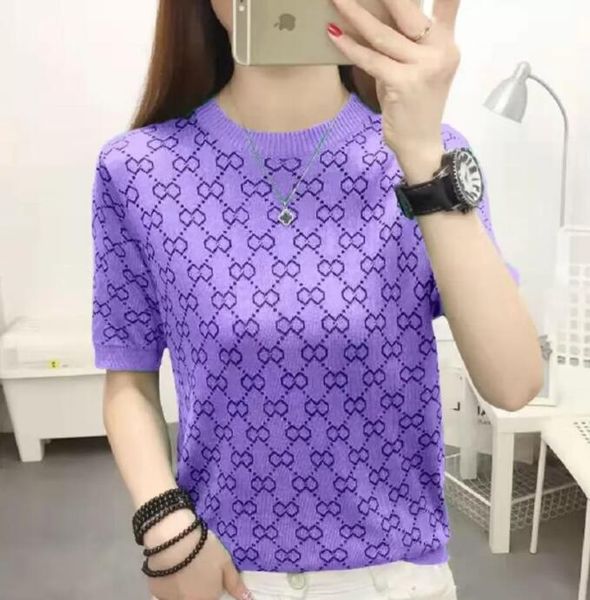 2022gg women's knits sweaters pullover summer knitted t-shirt short-sleeved luxury brand women's loose hollow femme chandails, White
2022gg women's knits sweaters pullover summer knitted t-shirt short-sleeved luxury brand women's loose hollow femme chandails, White