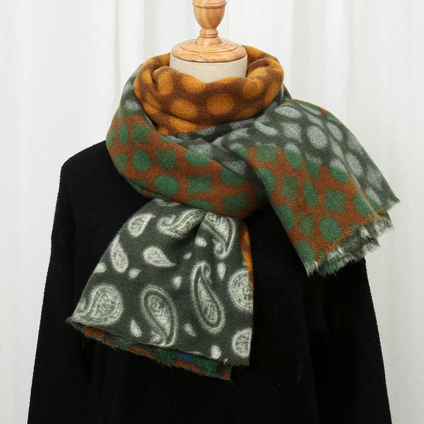 scarves fashion cashew scarf women 2022 new autumn and winter korean sweet cashmere thickened warm shawl, Blue;gray
scarves fashion cashew scarf women 2022 new autumn and winter korean sweet cashmere thickened warm shawl, Blue;gray