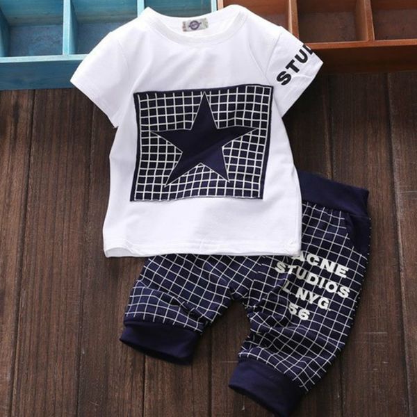 clothing sets baby boy clothes summer children's suit t-shirt pants star print born sports 221203, White
clothing sets baby boy clothes summer children's suit t-shirt pants star print born sports 221203, White