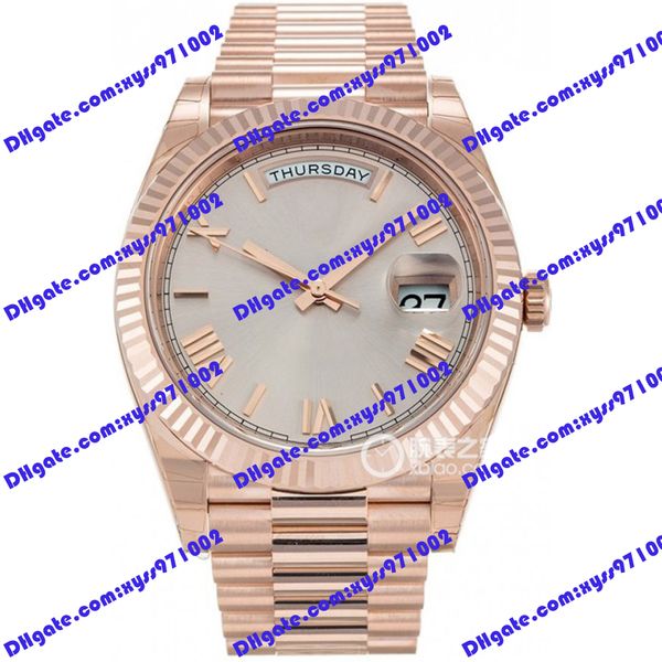 highquality men's watch 2813 automatic machinery 228235 watch 40mm silver dial rome time mark 228238 luxury watches rose gold stainless, Slivery;brown
highquality men's watch 2813 automatic machinery 228235 watch 40mm silver dial rome time mark 228238 luxury watches rose gold stainless, Slivery;brown