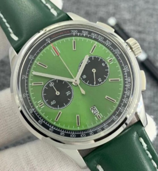 new men's quartz watch chronograph right hand premier 42mm silver stainless steel rubber strap luxury watch master design christmas gif, Slivery;brown
new men's quartz watch chronograph right hand premier 42mm silver stainless steel rubber strap luxury watch master design christmas gif, Slivery;brown