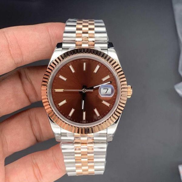 datejust luxury mem's designer watch 2813 movement 41mm dail 316l stainless steel case automatic winding sports wristwatch montre de lu, Slivery;brown
datejust luxury mem's designer watch 2813 movement 41mm dail 316l stainless steel case automatic winding sports wristwatch montre de lu, Slivery;brown