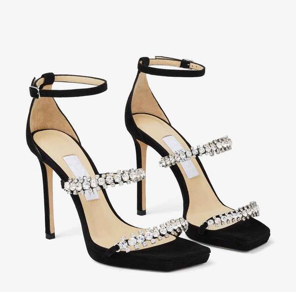 summer bing sandal crystal strap black suede sandals high heeled heel women's walking party wedding lady dress luxury designer gladiato
summer bing sandal crystal strap black suede sandals high heeled heel women's walking party wedding lady dress luxury designer gladiato