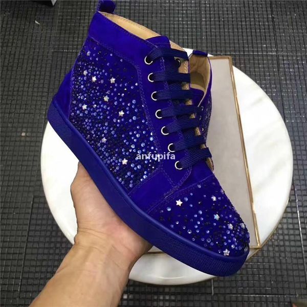 red bottomed christians perfect casual flat walking shoes fashion sneakers high rhinestone stars leather outdoor women men party w fzg, Black
red bottomed christians perfect casual flat walking shoes fashion sneakers high rhinestone stars leather outdoor women men party w fzg, Black