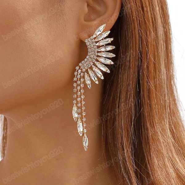 shiny luxury rhinestone long dangle earrings women fashion statement tassel fringe earrings wed accessories, Silver
shiny luxury rhinestone long dangle earrings women fashion statement tassel fringe earrings wed accessories, Silver