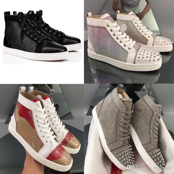 red-bottoms shoes christians designer sneaker red shoes for men women spikes high flat genuine leather sneaker studs safeguard t vww, Black
red-bottoms shoes christians designer sneaker red shoes for men women spikes high flat genuine leather sneaker studs safeguard t vww, Black