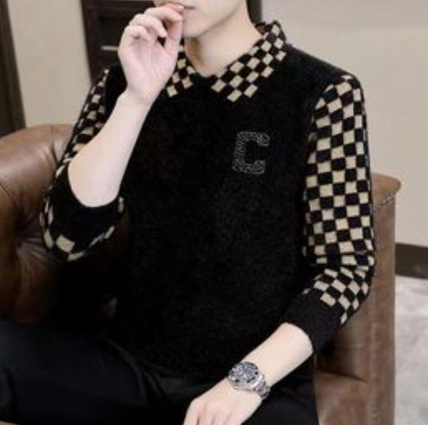 men's sweaters wool knitted pullover winter double thickened warm soft high-end oversized brand sweater, White;black
men's sweaters wool knitted pullover winter double thickened warm soft high-end oversized brand sweater, White;black
