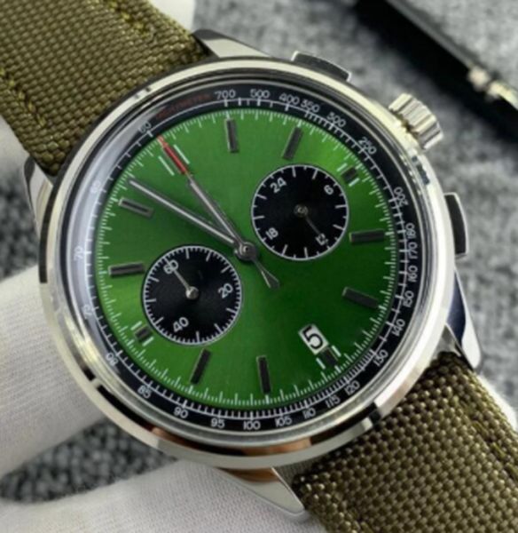 men's quartz watch chronograph right hand premier 42mm silver stainless steel green dial woven strap luxury watch master design christm, Slivery;brown
men's quartz watch chronograph right hand premier 42mm silver stainless steel green dial woven strap luxury watch master design christm, Slivery;brown