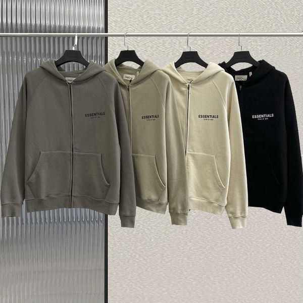 hoodie sweatshirt double line essentials basic american high street style loose casual cardigan sweater coat for men and women, Black
hoodie sweatshirt double line essentials basic american high street style loose casual cardigan sweater coat for men and women, Black