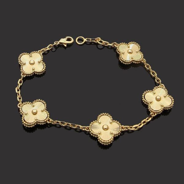 luxury designer link chain bracelet four-leaf clover bracelets womens fashion 18k gold bracelets jewelry, Black
luxury designer link chain bracelet four-leaf clover bracelets womens fashion 18k gold bracelets jewelry, Black