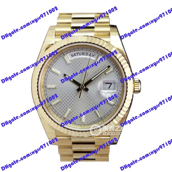 highquality men's watch 2813 automatic machinery 228238 watch 40mm silver diagonal grid dial rectangular diamond 228239 wristwatch gold, Slivery;brown
highquality men's watch 2813 automatic machinery 228238 watch 40mm silver diagonal grid dial rectangular diamond 228239 wristwatch gold, Slivery;brown