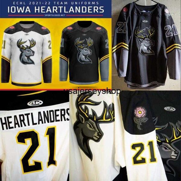 echl 2021-22 iowa heartlanders new uniforms jersey custom mens womens youth home away hockey jersey white black
echl 2021-22 iowa heartlanders new uniforms jersey custom mens womens youth home away hockey jersey white black