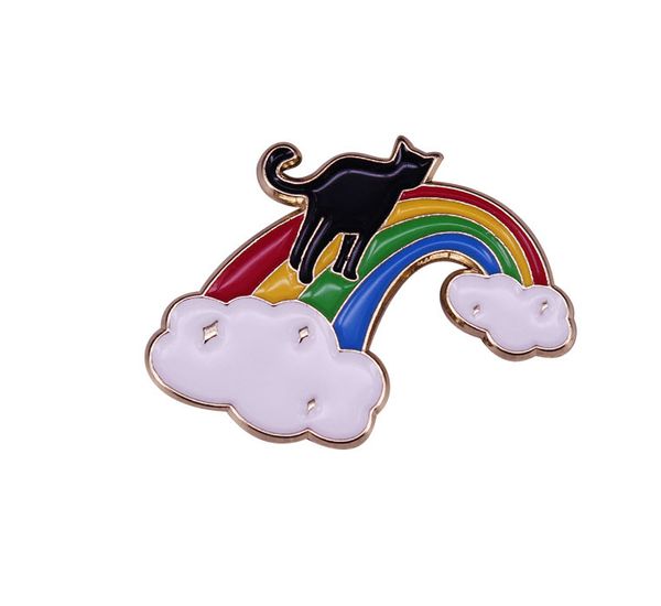 loss of black cat rainbow cloud enamel pin sympathy memory remembrance beloved pet kitty brooch badge, Blue
loss of black cat rainbow cloud enamel pin sympathy memory remembrance beloved pet kitty brooch badge, Blue