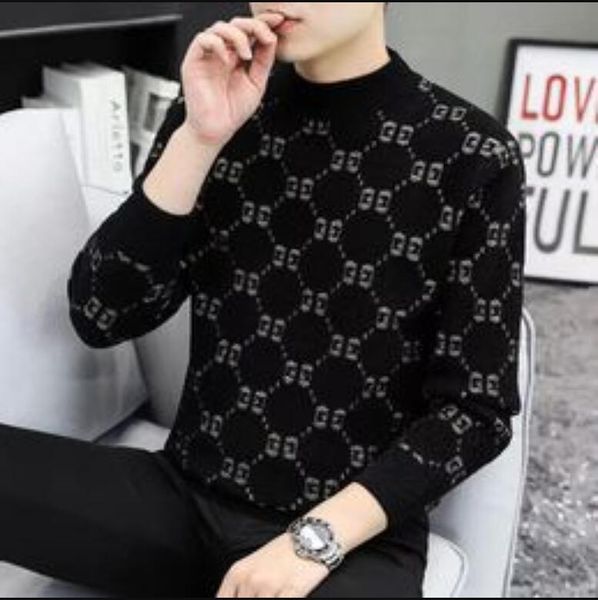 grade brand men's sweaters designer luxury new knit pullover trendy sweater woolen crew neck casual jumper men clothing, White;black
grade brand men's sweaters designer luxury new knit pullover trendy sweater woolen crew neck casual jumper men clothing, White;black