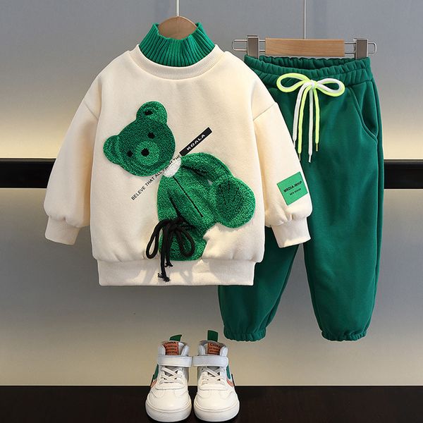 clothing sets somenie baby boys girls fleece hoodie sweatpant set autumn winter warm tracksuit children pants 2pcs outfits kids suit 221203, White
clothing sets somenie baby boys girls fleece hoodie sweatpant set autumn winter warm tracksuit children pants 2pcs outfits kids suit 221203, White