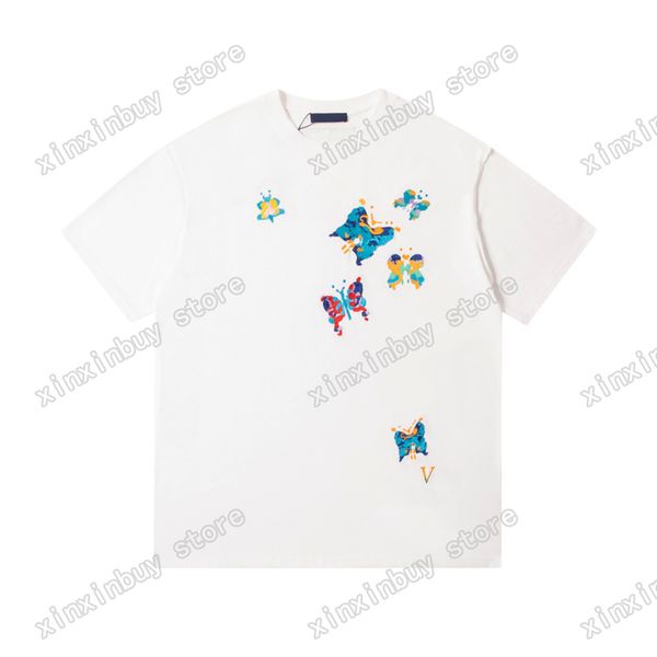 xinxinbuy men designer tee t shirt paris butterfly pattern letters embroidery short sleeve cotton women green white black grey xs-2xl, Black;brown
xinxinbuy men designer tee t shirt paris butterfly pattern letters embroidery short sleeve cotton women green white black grey xs-2xl, Black;brown