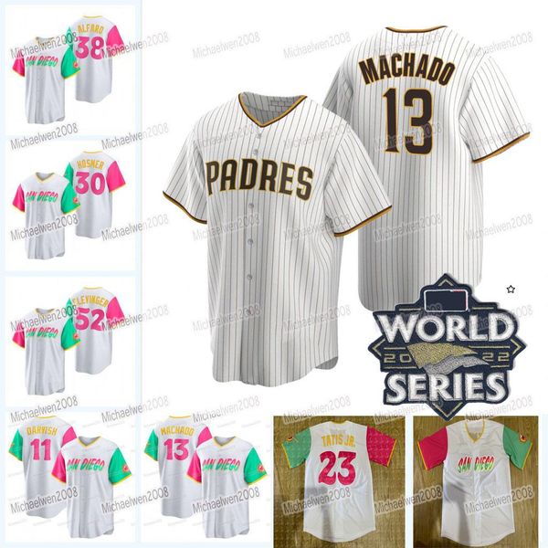 22 juan soto san diego 2022 world series jersey padres manny machado joe musgrove fernando tatis jr. josh bell mike clevinger yu darvish, Black
22 juan soto san diego 2022 world series jersey padres manny machado joe musgrove fernando tatis jr. josh bell mike clevinger yu darvish, Black