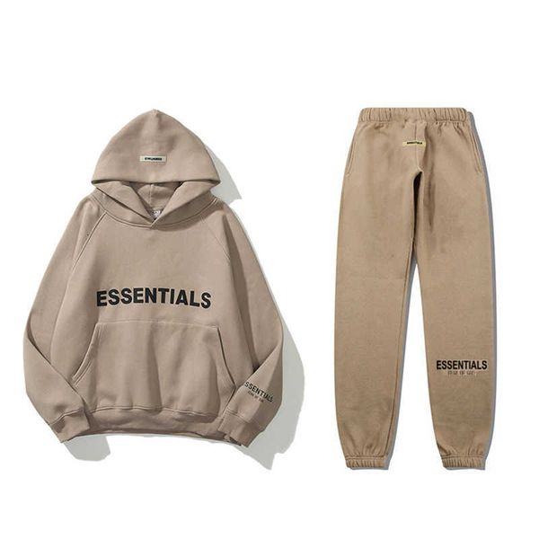 hoodie tracksuit double thread esentials new men's and women's long sleeve sweater trousers suit pullover, Black;brown
hoodie tracksuit double thread esentials new men's and women's long sleeve sweater trousers suit pullover, Black;brown