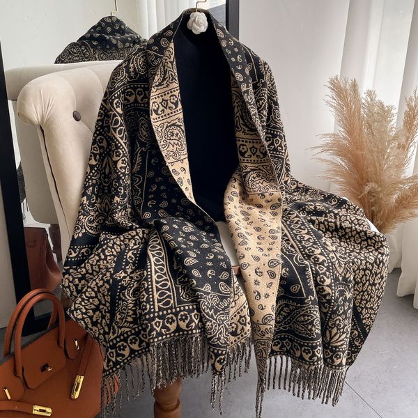 thick shawls warm winter cashmere scarf for women print blanket shawl wraps foulard female pashmina 180x65cm bufanda soft, Blue;gray
thick shawls warm winter cashmere scarf for women print blanket shawl wraps foulard female pashmina 180x65cm bufanda soft, Blue;gray