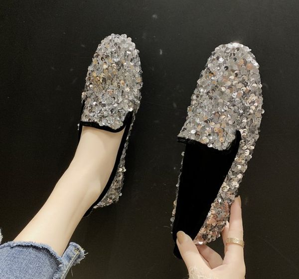 dress shoe flat glitter sneakers casual female slip on bling platform comfortable plus size loafer km87 221203, Black
dress shoe flat glitter sneakers casual female slip on bling platform comfortable plus size loafer km87 221203, Black
