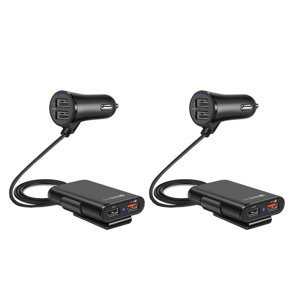 new front and rear car charger with 4 usb ports 8a qc3.0 four in one car chargers adapter
new front and rear car charger with 4 usb ports 8a qc3.0 four in one car chargers adapter