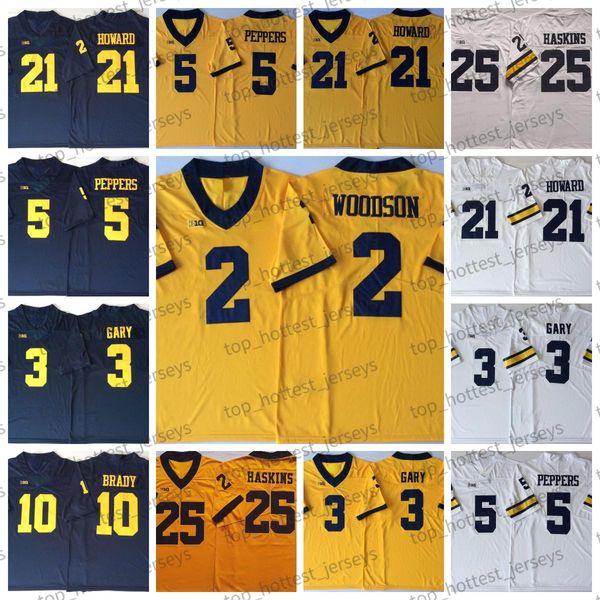 american college football wear ncaa michigan wolverines 2 charles woodson footbal jersey 10 tom brady 4 jim harbaugh 5 jabrill peppers 21 de, Black
american college football wear ncaa michigan wolverines 2 charles woodson footbal jersey 10 tom brady 4 jim harbaugh 5 jabrill peppers 21 de, Black