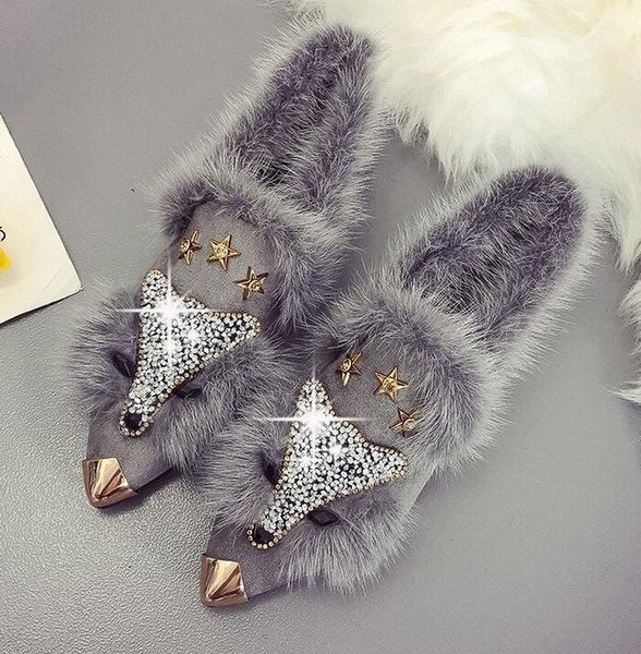 dress shoes crystal pattern winter flat loafer metal pointed toe glitter fur moccasins brand design ballet flats ladies 221203, Black
dress shoes crystal pattern winter flat loafer metal pointed toe glitter fur moccasins brand design ballet flats ladies 221203, Black