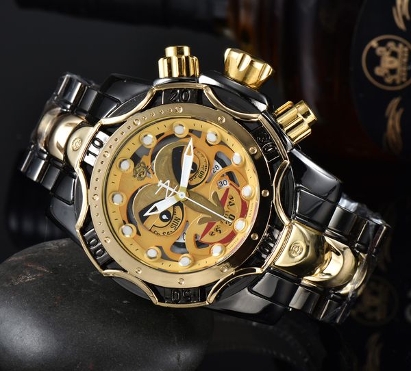 men's sports quartz calendar watch invicto reserve bolt zeus ghost face personality large dial waterproof steel band folding buckle wor, Slivery;brown
men's sports quartz calendar watch invicto reserve bolt zeus ghost face personality large dial waterproof steel band folding buckle wor, Slivery;brown