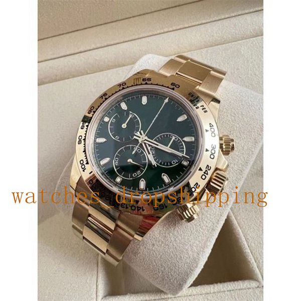 mens watch 40mm eta 7750 movement jade green dial chronograph automatic mechanical 18k yellow gold stainless steel case business wristwatche, Slivery;brown
mens watch 40mm eta 7750 movement jade green dial chronograph automatic mechanical 18k yellow gold stainless steel case business wristwatche, Slivery;brown