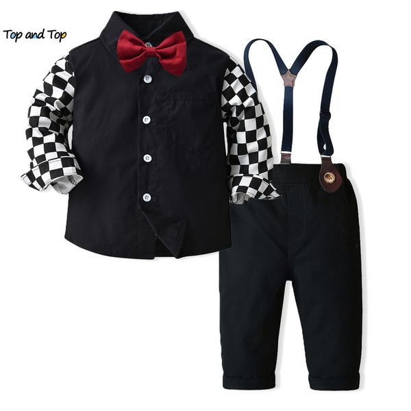 clothing sets and autumn winter toddler boys gentleman set kids boy long sleeve plaid bowtie shirt suspenders pants suit 221203, White
clothing sets and autumn winter toddler boys gentleman set kids boy long sleeve plaid bowtie shirt suspenders pants suit 221203, White