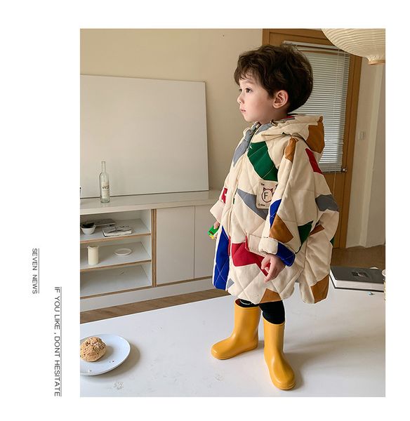 2022 jackets autumn and winter new style self-made original design geometric pattern cotton coats winter children's coat, Blue;gray
2022 jackets autumn and winter new style self-made original design geometric pattern cotton coats winter children's coat, Blue;gray