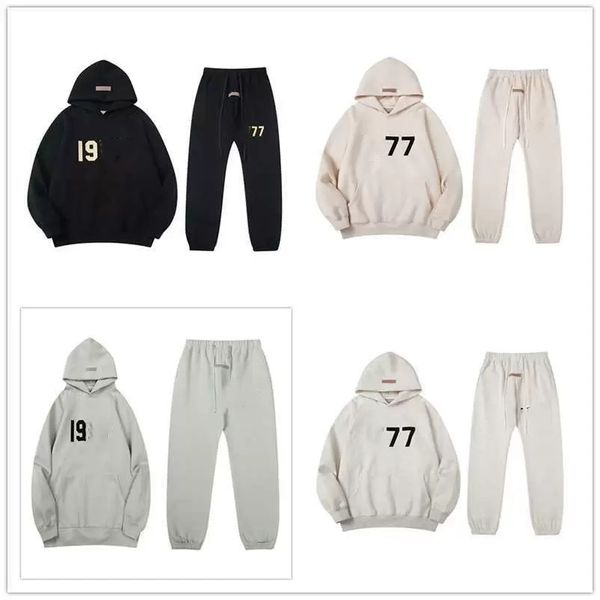 2022 fashion high street brand ess tracksuit pants two-piece set flocking 1977, Gray
2022 fashion high street brand ess tracksuit pants two-piece set flocking 1977, Gray