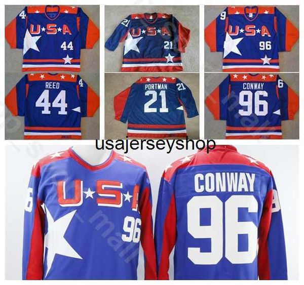 hockey jersey usa movie 21 dean portman men ice vintage 96 charlie conway 44 fulton reed home blue all stitched, Black
hockey jersey usa movie 21 dean portman men ice vintage 96 charlie conway 44 fulton reed home blue all stitched, Black